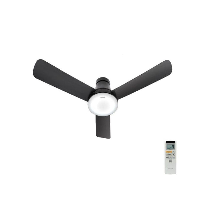 Panasonic F‑M12GXVBHQH 48″ DC Motor Ceiling Fan, 3-Blade with LED Lighting & WIFAN Wi-Fi App Control