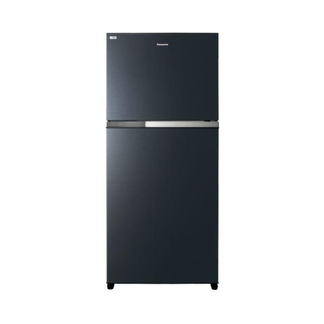 Panasonic NR‑TZ601BPKM 610L 2‑Door Top Freezer Refrigerator – Glass Look Black