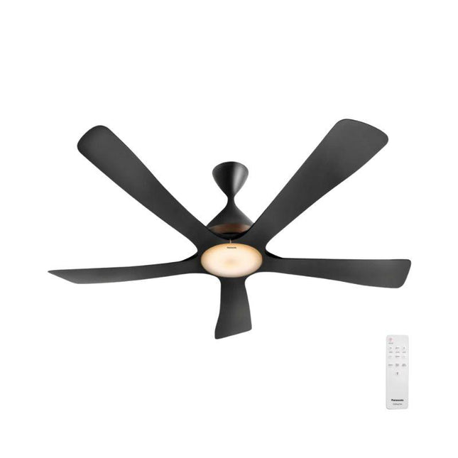 Panasonic F‑M15GCVBKSH 60″ WIFAN Wi-Fi Ceiling Fan with LED Light & App Control