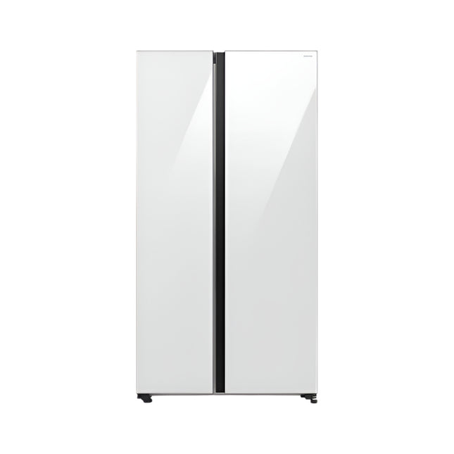 Samsung RS70F65QNWME Side By Side Fridge G680L Inverter Smart Things AI Energy Clean White