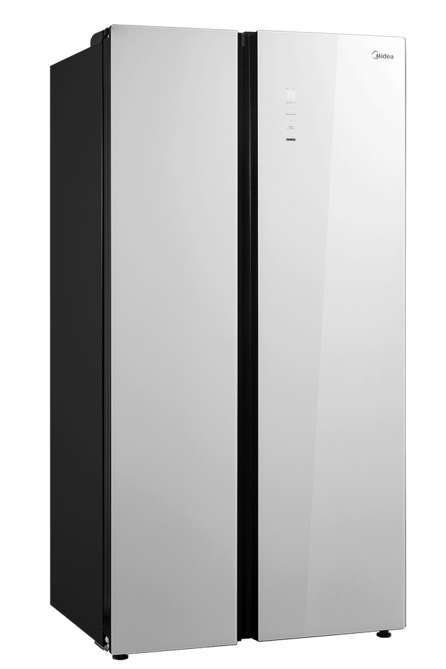 Midea 660L Side By Side White Glass Inverter Refrigerator MDRS712FIE61W Fridge - Peti Sejuk
