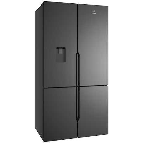 Electrolux EQE5660A-B 562L 4-Door Fridge UltimateTaste 700 French Door Refrigerator Eco Mode Door Alarm EQE5660AB Peti Sejuk