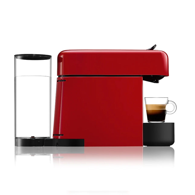 Nespresso D45-ME-RE-NE Essenza Plus Fully Automatic Capsule Espresso Coffee Pod Machine (Cherry Red) - D45MERENE