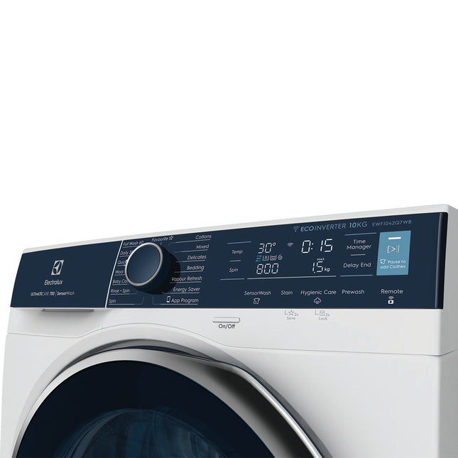 Electrolux 10kg UltimateCare™ 700 Front Load Washer with SensorWash EWF1042Q7WB