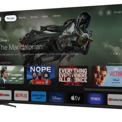 【FREE HDMI CABLE】SHARP 55 Inch 4K UHD Google TV 4TC55FJ1X - Slim Design