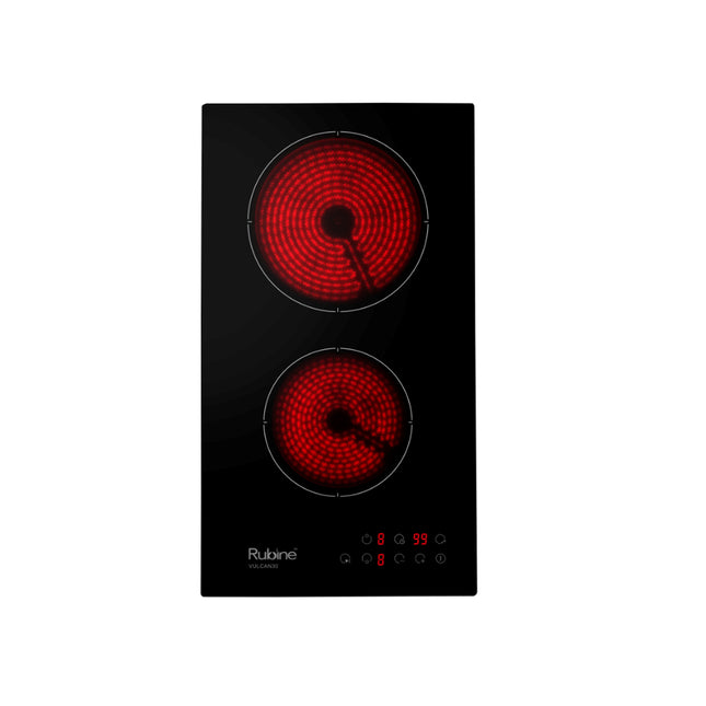 Rubine RCE-VULCAN30-BL Vulcan Series Ceramic Electric Hob 1800W 9 Power Level