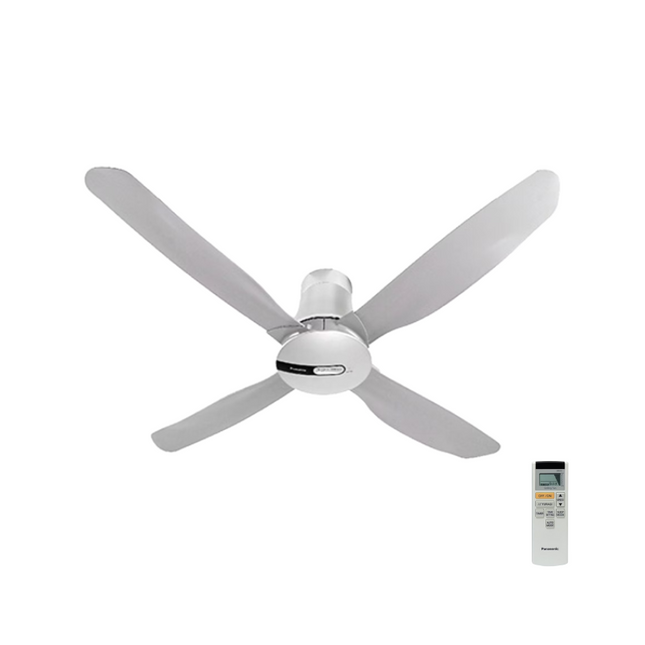 Panasonic F‑M14HWVBSQH 56″ Bayu 4-Blade Ceiling Fan with ECONAVI DC Motor