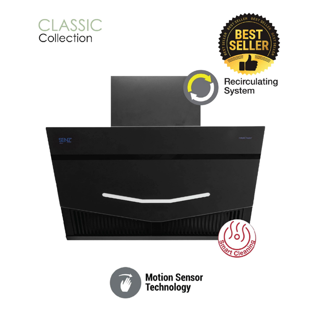 SENZ ENZO SZ-CH8360AC intelSync Cooker Hood with Nano Coating Glass Panel SZCH8360AC SZ-GS980FL SZGS980FL Hud