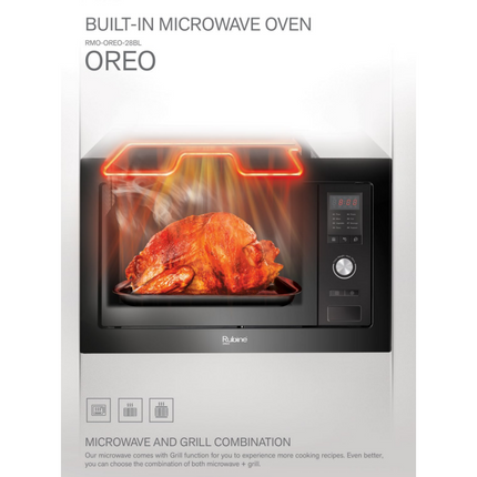 Rubine OREO28BL Built-in Microwave Oven 28L RMO-OREO-28BL OREO