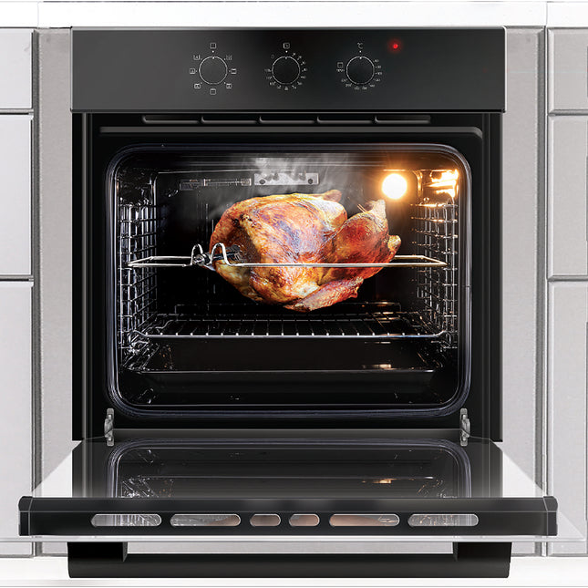 Rubine CAVO 60L Built in Oven with 7 Cooking Function & Rotisserie Turnspit RBOCAVO60BL / RBO-CAVO-60BL