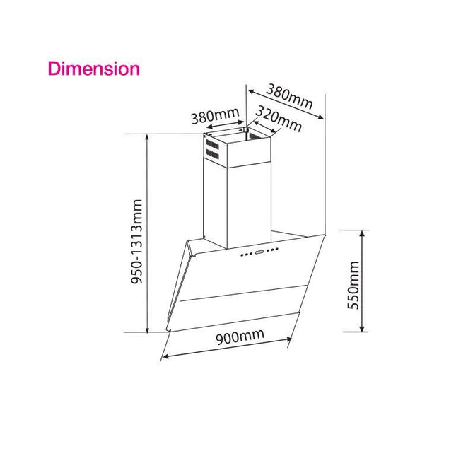 SENZ SZ-CH938iAC intelClean Twin Turbo Motor MultiHood With Dual Auto-Clean Function (Heat & Steam)