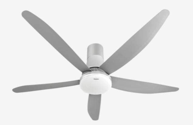 Panasonic 60 Inch Ceiling Fan with LED Lamp 5 Blades (Long Pipe) FM15GWVBSRH