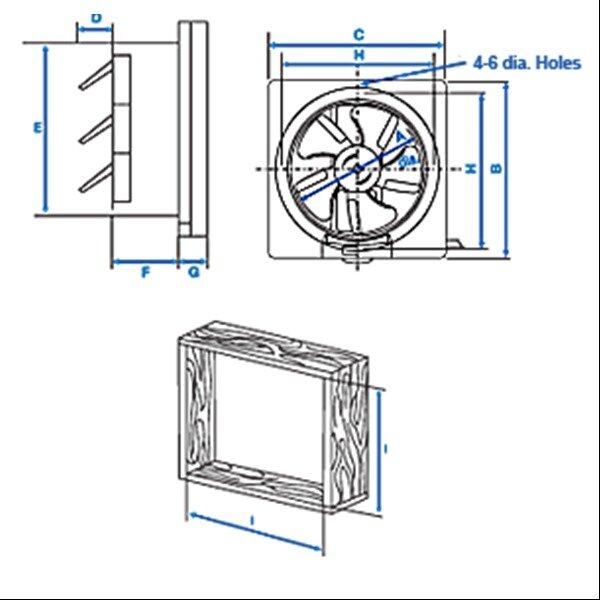 Panasonic FV25AUM7 Exhaust Fan 10" Inch