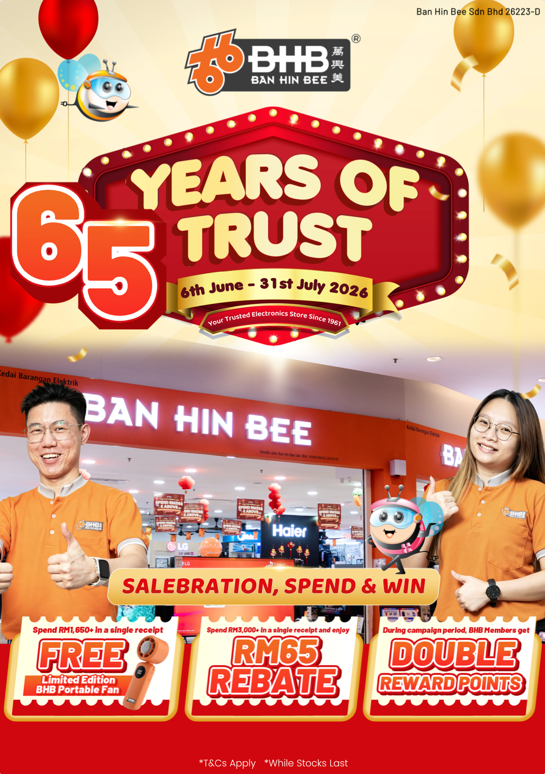 65th Anniversary SALE