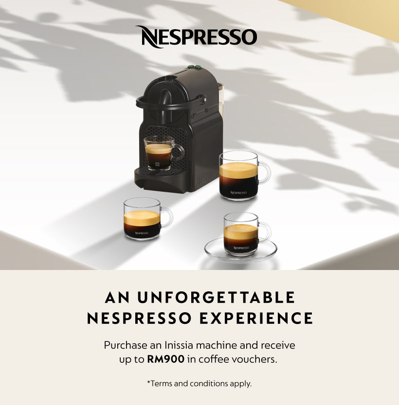 Get Up to RM900 Worth of Coffee for Free with Your New Nespresso Inissia!