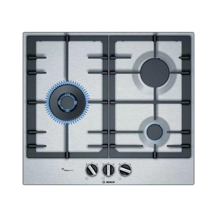 Bosch PCC6A5B90 Gas Hob Series 6 3 Burners Stainless Steel 60cm