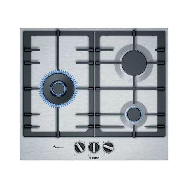 Bosch PCC6A5B90 Gas Hob Series 6 3 Burners Stainless Steel 60cm