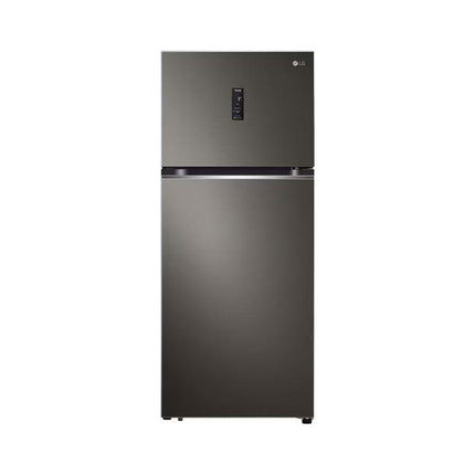 LG GN-B372PXBK 410L 2-Door Fridge, Top Freezer Refrigerator, Black Inverter GNB372PXBK