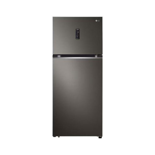 LG GN-B372PXBK 410L 2-Door Fridge, Top Freezer Refrigerator, Black Inverter GNB372PXBK