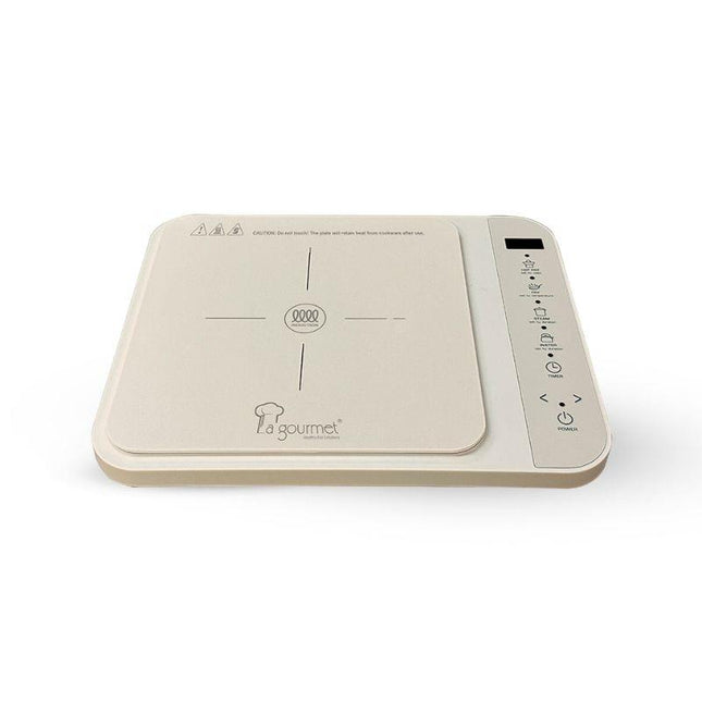 La Gourmet IH01 2000 W Electric Induction Cooker – 4 Preset Touch‑Control (Vanilla Cream)