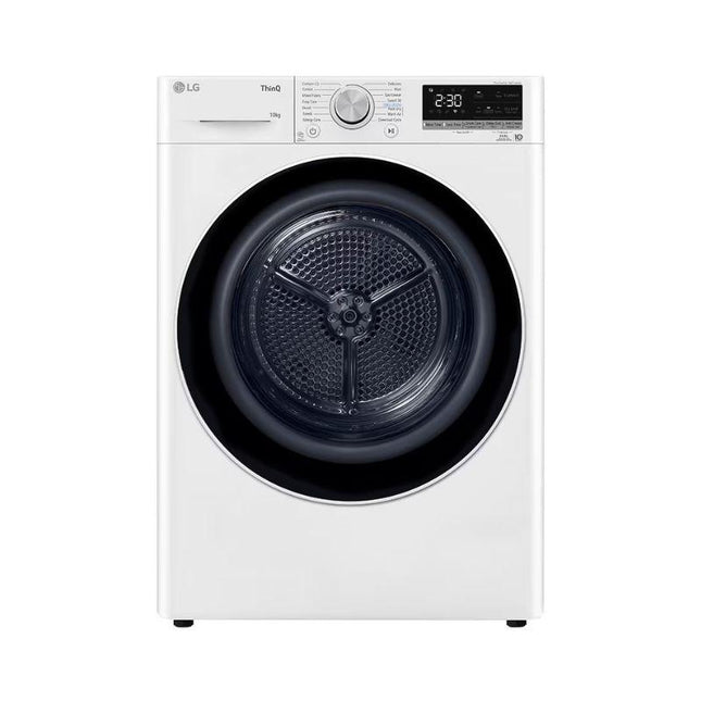 LG RH10VHP2W 10KG Dual Inverter Heat Pump Dryer – Auto‑Cleaning Condenser, Allergy Care & ThinQ® Wi‑Fi