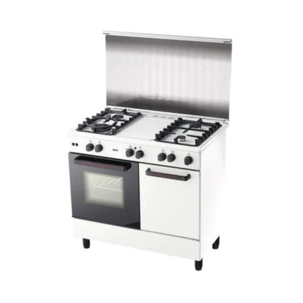 Zanussi ZCG942W 62L 4 Gas Burner with Electric Oven Cooker Freestanding Cooker ZCG942W