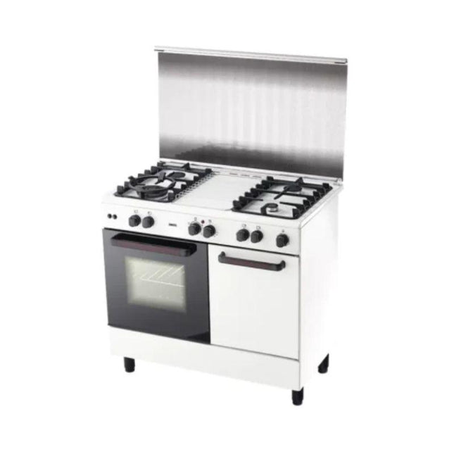 Zanussi ZCG942W 62L 4 Gas Burner with Electric Oven Cooker Freestanding Cooker ZCG942W