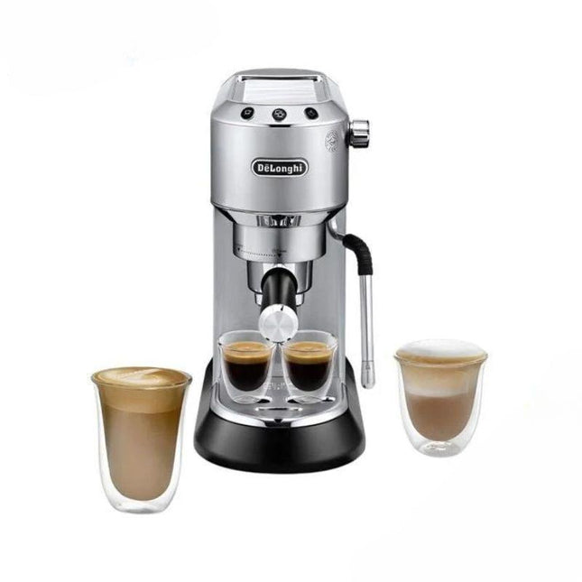 Delonghi EC885M Dedica Arte Manual Espresso Machine – Silver Metal Finish