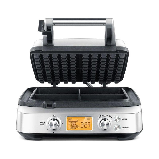 Breville BWM640 The Smart Waffle Pro™ – 4-Slice Waffle Maker with LCD Display