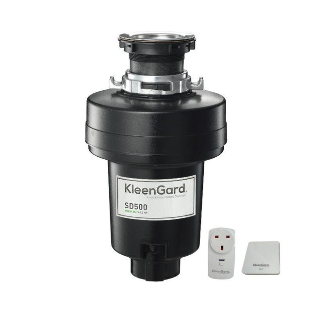 KleenGard SD500 0.5 HP Heavy-Duty Undersink Food Waste Disposer, 4,000 RPM Permanent-Magnet Motor