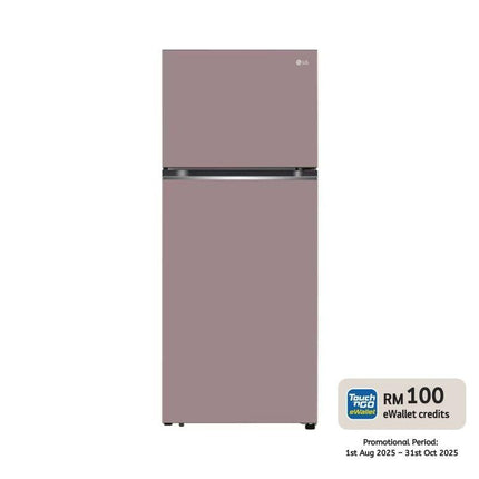 LG GN-B332PPGB 330L 2-Door Fridge, Top Freezer Refrigerator, Pink Inverter GNB332PPGB