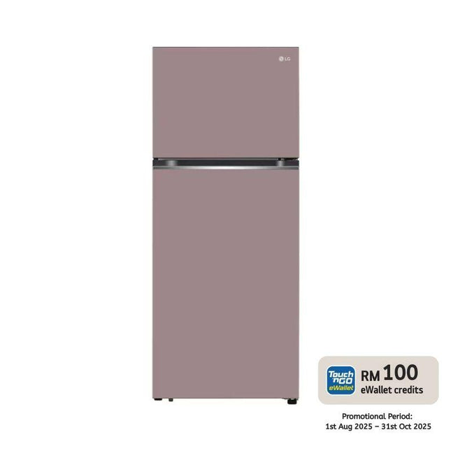 LG GN-B332PPGB 330L 2-Door Fridge, Top Freezer Refrigerator, Pink Inverter GNB332PPGB