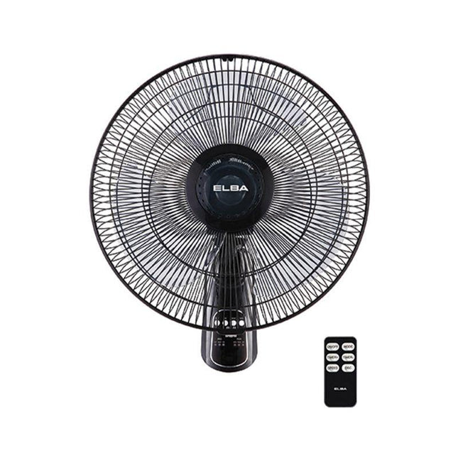 Elba EWMF‑E1646RC(BK) 16″ Wall Fan – Remote Control, 3 Speeds
