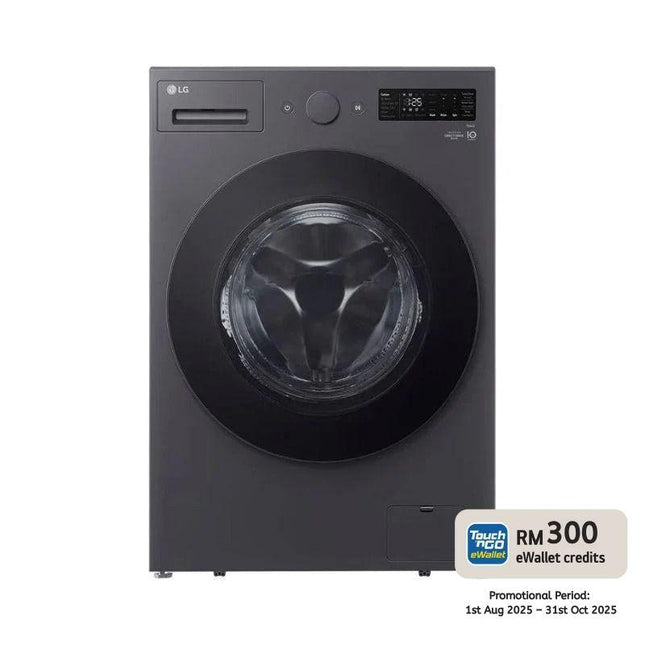 LG F2515SNTGE 15KG Front Load Washer, AI Direct Drive Washing Machine, TurboWash, Slim