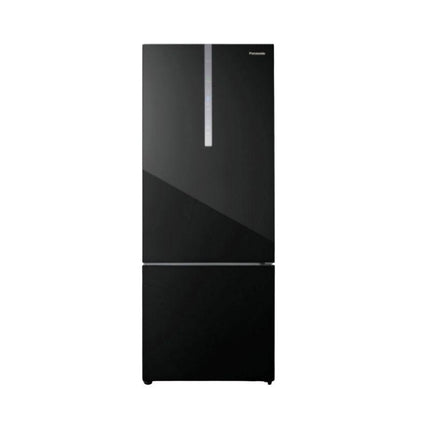 Panasonic NR-BX471WGKM 465L 2‑Door Bottom Freezer Refrigerator – Black Glass