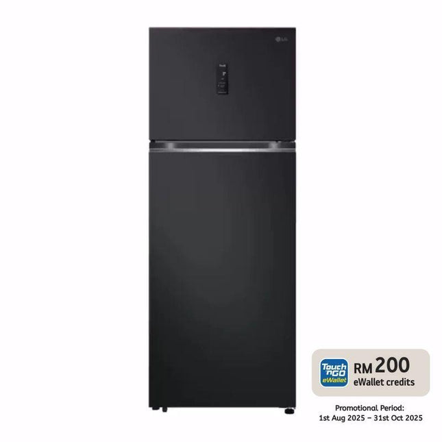 LG GN-B452PQBK 493L 2-Door Fridge, Top Freezer Refrigerator, Linear Cooling™ GNB452PQBK