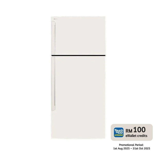 LG GN-C702HQCM 547L 2-Door Fridge, Top Freezer Refrigerator, Smart Inverter, Beige GNC702HQCM