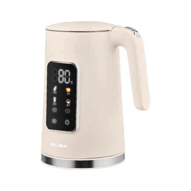Elba EJK‑R1786D(PE) 1.7 L Digital Jug Kettle – Peach, Cool‑Touch