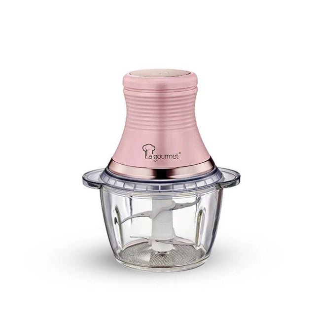 La Gourmet GC10 1.0 L Glass Chopper – Healthy Electric Chopper - Pink