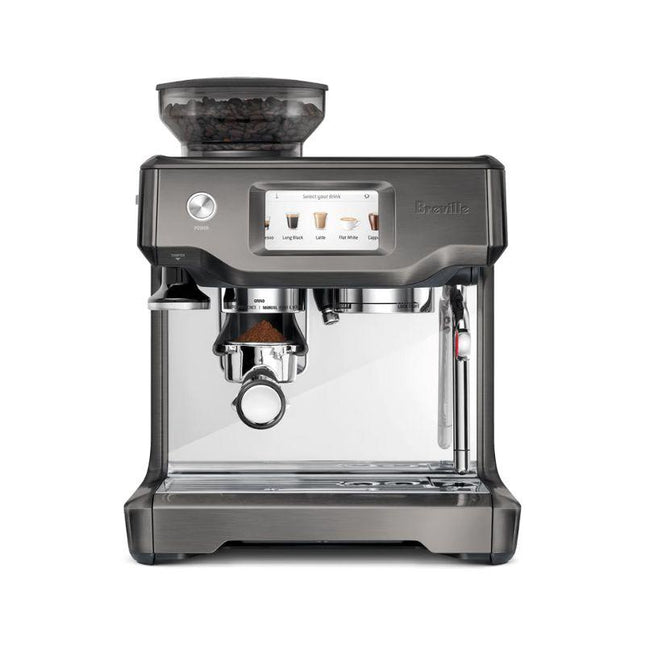 Breville BES880BST Barista Touch Espresso Machine – Touchscreen, Auto Froth, Grinder (Black Stainless Steel)