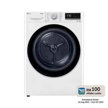 LG RH10VHP2W 10KG Dual Inverter Heat Pump Dryer – Auto‑Cleaning Condenser, Allergy Care & ThinQ® Wi‑Fi