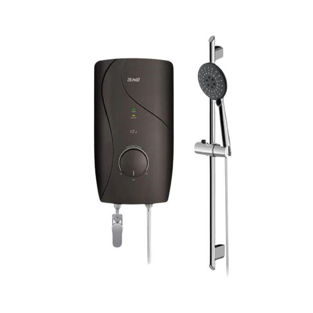 Alpha F7‑I DC Pump Shower Heater with Hand Shower & Digital Knob (Mocha)
