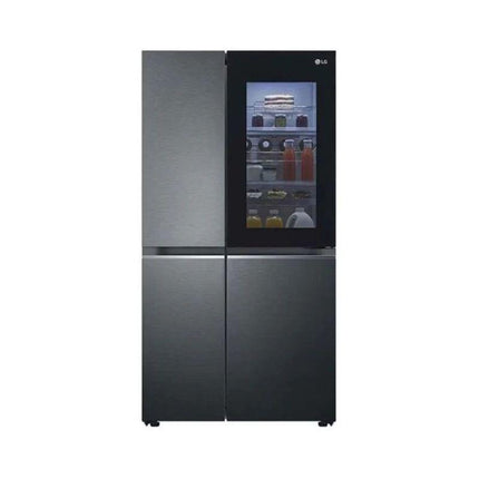 LG GC-V257CQFW 655L Side-by-Side Fridge, InstaView Refrigerator Matte Black Finish GCV257CQFW