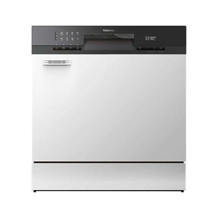 Toshiba DW‑08T3(S)‑MY 8‑Place Tabletop Dishwasher, Compact & Energy‑Efficient