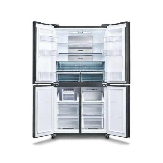 Sharp SJF921VGW 750L Avance French Door Refrigerator – Plasmacluster Ion, J-Tech Inverter, Hybrid Cooling