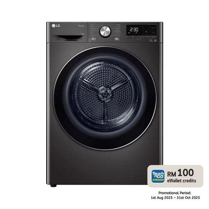 LG RH10VHP2B 10KG Dual Inverter Heat Pump Dryer – Auto‑Cleaning Condenser, Allergy Care & ThinQ® Wi‑Fi