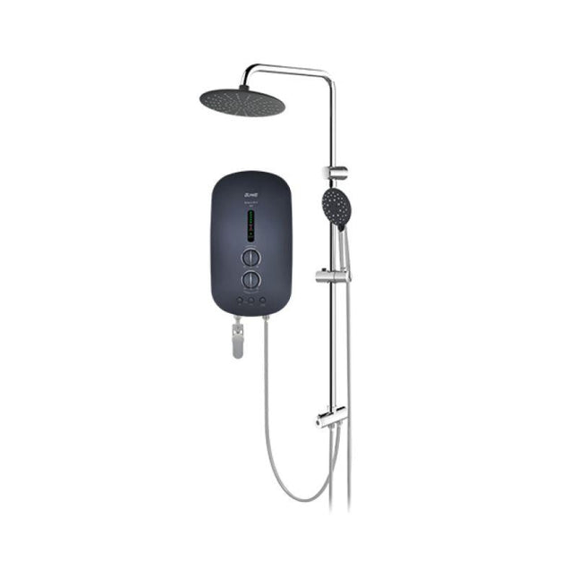 Alpha Smart 18i Plus MTM 3.8 kW Smart 18i Plus DC Pump Water Heater, Metallic MTM with Rain Shower