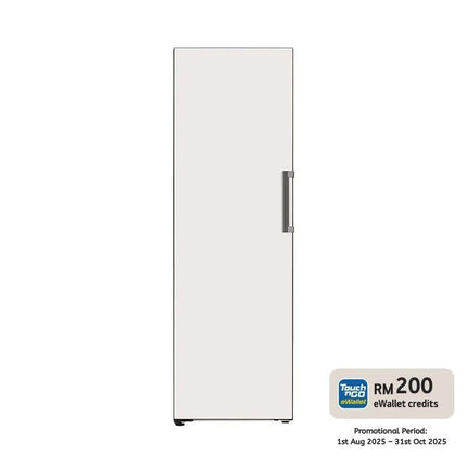 LG GC-B414FGQF 321L 1-Door Upright Freezer, Objet Series, Beige Finish GCB414FGQF
