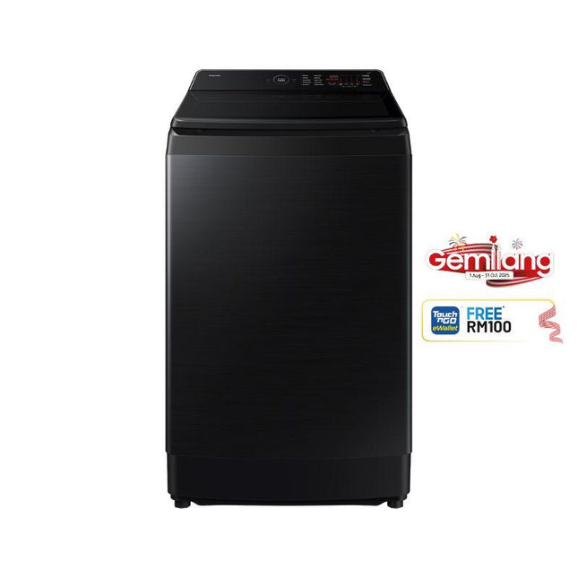 Samsung WA80F15S5BFQ 15KG Top Load Washer Bespoke AI™ Laundry Washing Machine, AI Wash |
