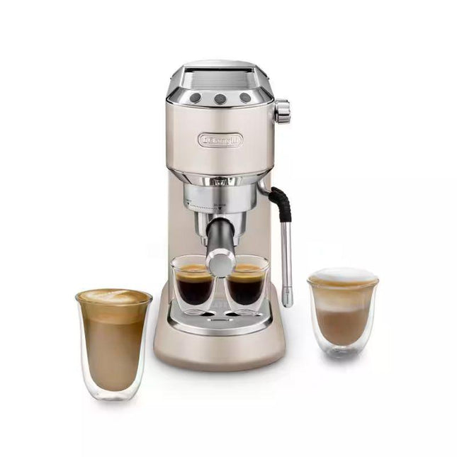 Delonghi EC885BG Dedica Arte Manual Espresso Machine – Beige, My LatteArt Wand